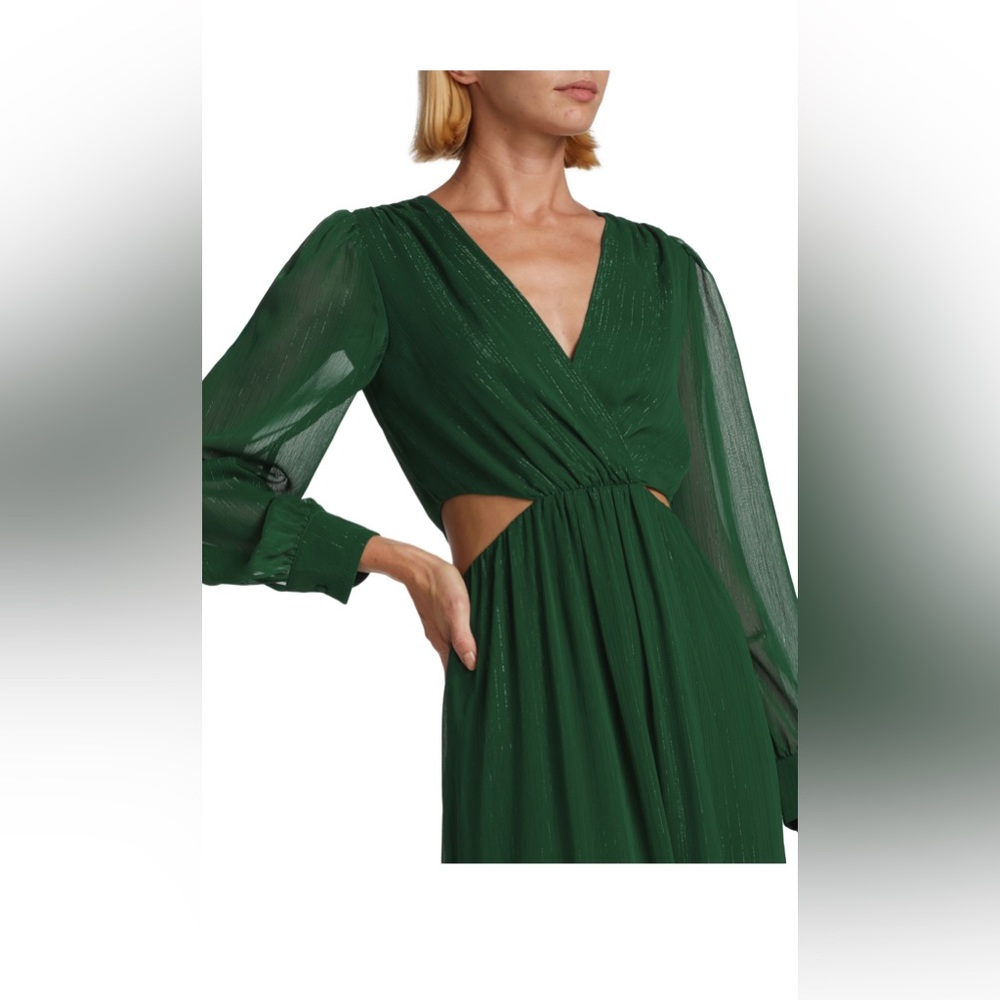 WAYF Rexy cut-out tiered maxi dress